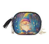 KLL Art Gnome, bolsa cruzada para cámara de hombre, impermeable, con ranuras para tarjetas de crédito, para pasear al perro