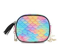 KLL Beauty Rainbow - Bolso bandolera para hombre, impermeable, con ranuras para tarjetas de crédito, de nailon, pequeña, para teléfono, fecha