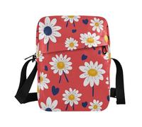 KLL Daisy - Bolso bandolera de San Valentín para hombre, de piel vegana, color verde, para compras, mujer, correa para el hombro