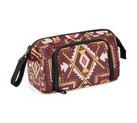 KLL Estuche de gran capacidad, estuche con cremallera, estuche con cremallera para profesores, secundaria, tribal bohemio, 26, Tribal Bohemio (26), tamaño único, Art Deco