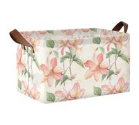 KLL Flower Of The Ceibo Tree Summer Flowers - Cestas de almacenamiento plegables con asas, cajas de almacenamiento plegables para organización, paquete de 2 cajas para organizar ropa