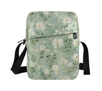 KLL Fresh Little Daisy - Bolso bandolera estilo pastoral para hombre, de piel vegana, cruzada, para viaje