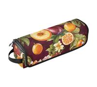 KLL Hot Hair Tools - Bolsa de viaje y alfombrilla resistente al calor con cremallera, organizador portátil de herramientas de peinado para planchas planas, alisadores, rizadores, divertidas frutas de