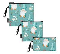 KLL Lovely Gnomes - Paquete de 3 bolsas reutilizables de viaje, bolsas de almuerzo multiusos para niñas, para artículos de viaje, organización del hogar
