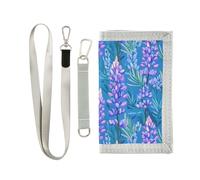 KLL Lupine Glory - Carteras triples para hombre, minimalistas, informales, con cordón