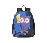 KLL Mini mochila para niños, diseño de búho azul