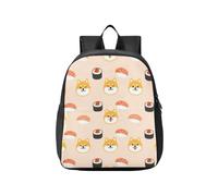 KLL Mochila impermeable para niños Shiba Inu & Sushi Cute Print