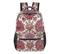 KLL Mochila vintage de William Morris Flowers para niños y niñas con clip en el pecho para niños y niñas de sexto grado, Flores vintage de William Morris, Small, Moda