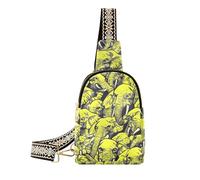 KLL Riñonera grande de elefantes amarillos de moda, multiusos, para mujer, para viajes