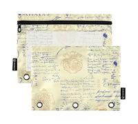 KLL Sketch Background - Estuche suave para lápices con 3 agujeros, impermeable, para niños, suministros de papelería