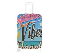 KLL Summer Vibes Beach Vintage Poster - Fundas elásticas grandes para maletas, resistentes a los arañazos, fundas de ajuste para maletas, protección de equipaje, para equipaje de 18 a 32 pulgadas