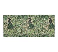 KLL The Green Rolling Prairie - Alfombrilla de mouse grande para estudio, moderna alfombrilla de mouse para portátil de 31.5 x 11.8 pulgadas