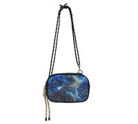KLL The Starry Sky A Shooting Star Passing by - Bolso cruzado para mujer con ranuras para tarjetas de crédito, bolso de mano para comer