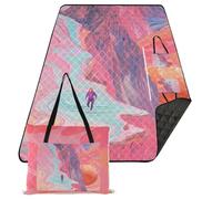 KLL The Way Of Life - Manta de playa impermeable para mujer, diseño de hierba a prueba de arena, regalos de primavera de los años 30, cobijas para picnic