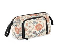 KLL William Morris - Estuche para lápices de gran capacidad con cremallera y ranura para estudiantes universitarios, suministros de regreso a clases