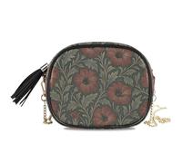 KLL William Morris Petunia - Mini bolso cruzado para mujer, moderno con ranuras para tarjetas de crédito, de nailon, pequeña, para teléfono, fecha