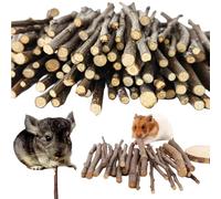 KLLJ Palitos Masticables de Manzana, Rama de Molar de Manzana, Juguetes para Mascotas Pequeñas, Palos Masticables de Madera Natural para Conejos, Hámsters, Cobayas y Otras Mascotas Pequeñas