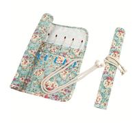 Klmnop Soporte para pinceles de pintura, 20 ranuras, organizador de pinceles de pintura enrollable para artistas, acrílico, aceite, acuarela, lápices (verde)