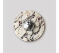 Klobvtt Aplique De Pared De Alabastro Natural, Lámpara De Pared De Mármol Redonda, Lámpara Mural Piedra De 20cm, Apliques LED Modernos For Sala De Estar, Pasillo, Escaleras, Dormitorio(Chrome)