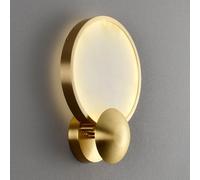 Klobvtt Aplique De Pared De Alabastro Nórdico, Apliques De Latón, Lámpara De Pared De Mármol Natural, Apliques LED, Iluminación Cableadas For Sala De Estar, Pasillo, Restaurante(4000K)