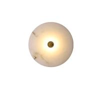 Klobvtt aplique de pared de mármol aplique de pared redondo Lámpara de pared LED minimalista Art deco apliques accesorio de iluminación de pared sala de estar dormitorio lámparas de pared luces de bañ