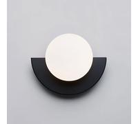 Klobvtt Aplique de pared de vidrio, iluminación, aplique de pared de globo nórdico, lámpara geométrica montada en la pared, apliques de pared para dormitorio, apliques de pared para sala de estar, lám