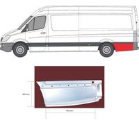 KLOKKERHOLM Panel Lateral Trasero Derecha para Mercedes-Benz Sprinter 3-T Caja