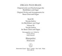KLOMP/PETERSEN. - ORGAN PLUS BRASS V 3 (+PT)