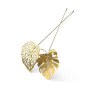 KLONG Decoración Brass leaves. set de 2 Water