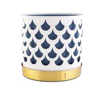 KLONG Maceta Trio drop. grande Ø28 cm blanco