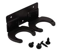 KLOP256 Soporte para micrófono inalámbrico para colgar accesorios para colgar en la pared, ahorro de espacio, organizador de doble uso, doble gancho, con tornillos, soporte para KTV
