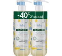 Klorane Bebé Gel Limpiador Suave 2x500ml