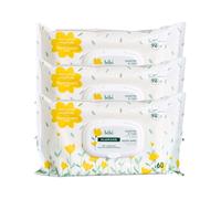 Klorane Bebé Toallitas Al Agua 3x60 unidades