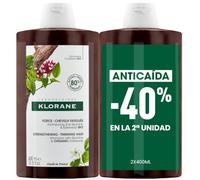 Klorane Champú Anticaída 2x400 ml