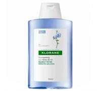 Klorane Champú Fibra Lino 400 Ml - Aporta Volumen al Cabello, Sin Silicona