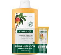 Klorane Champú Mango 400 ml + Acondicionador 50 ml