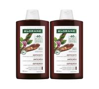 Klorane Champú Quinina y Edelvaisse Bio 2x400ml