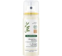 Klorane Champú seco de avena y ceramida para cabello castaño oscuro 50mL