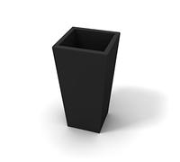 Kloris Macetero Moderno Alto Cuadrado Mod. Egizio cm 41 x 41 x 90 cm Negro Grafito Profundidad 30 cm