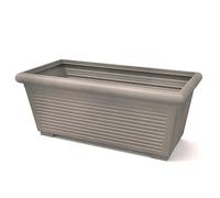 Kloris Macetero Rectangular MILLERIGHE 100 Gris Polietileno 100 x 48 cm Altura y Profundidad 39 cm