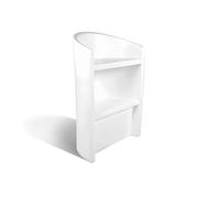 Kloris Mostrador de recepción, Restaurante, Tienda, Polietileno, 2 estantes, para Interiores y Exteriores