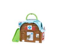 Klorofil - Centro Médico Pop-Up A partir de 18 Meses - Radio, Mesa Operación, Tobogán, 2 Camas | 1 Personaje Incluido | Desarrolla Imaginación y Lenguaje | Juguete Figuras | Idea de Regalo Niño