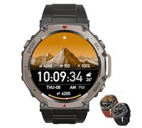 Klortecer GPS Smartwatch, Bluetooth Calling Smartwatch, Batería de Larga duración, Grade Rugged, 1.43" HD Display, Heart Rate/SpO2 Monitor, 170+ Sports Modes, Waterproof for Android iOS (Negro)
