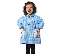 KLOTTZ-Babi escolar bolsillo tela Minnie. Bata escolar colegio guardería. Talla 4. Color TURQUESA