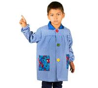 KLOTTZ - Babi guardería con bolsillos de tela Spider. Bata colegial Niñas