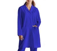 KLOTTZ-K9093-Bata para Mujer con Bolsillos Bata de Trabajo, Servicios, Universidad y prácticas. Tejido Lavable.Talla XXL. Azul