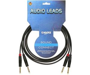 Klotz kmpp0300 estéreo Cable del teclado, recto a recto de 1/4 ", 10"