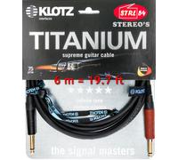 KLOTZ Titanium Supreme Guitarra Cable TI-0600PSP 6M Jack Silent Derecho + Oro