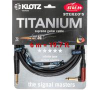 KLOTZ Titanium Supreme Guitarra Cable TIR0600PSP 6M Jack Silent Acodado + Lado O