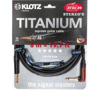 KLOTZ Titanium Supreme Guitarra Cable TIR0600PSP 6M Jack Silent Acodado + Lado O